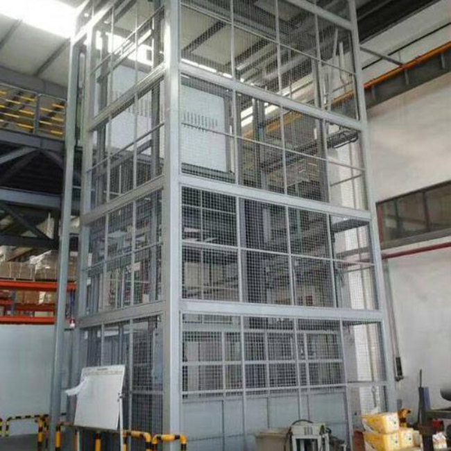 商水导轨式升降平台货梯